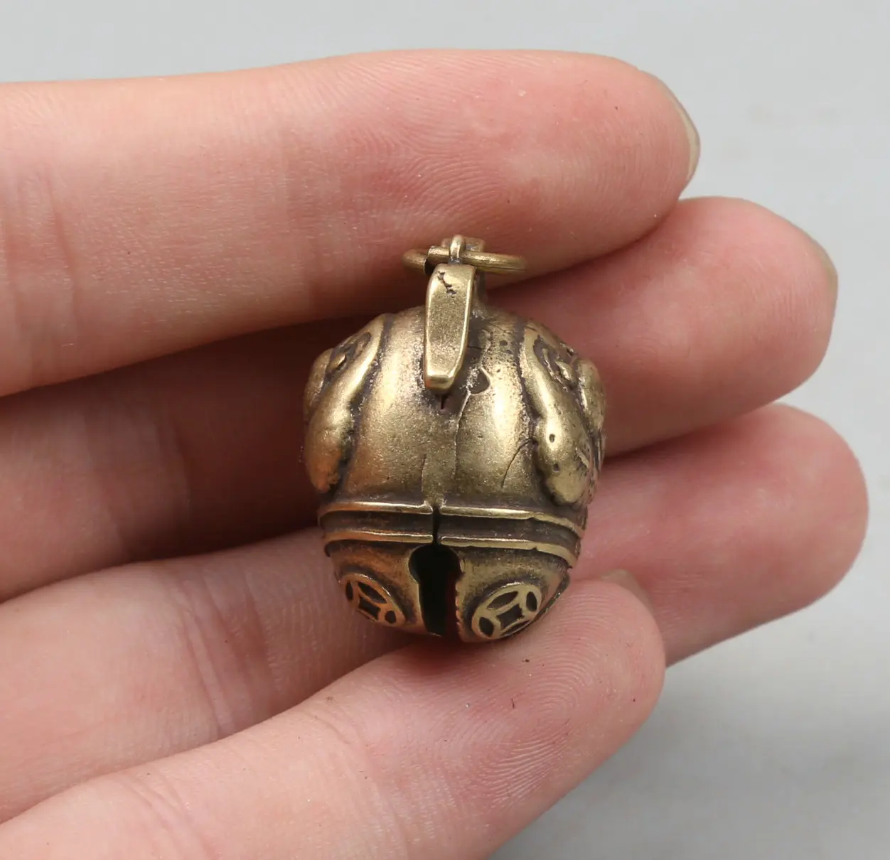 Коллекция редких китайских сувениров 26 мм/1 дюйм маленькие бронзовые изысканные