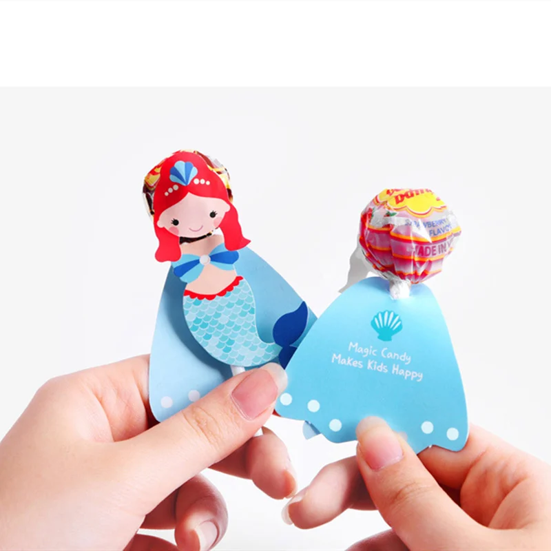 Бумажные аксессуары ручной работы с русалочкой для мальчиков вечерние леденцы