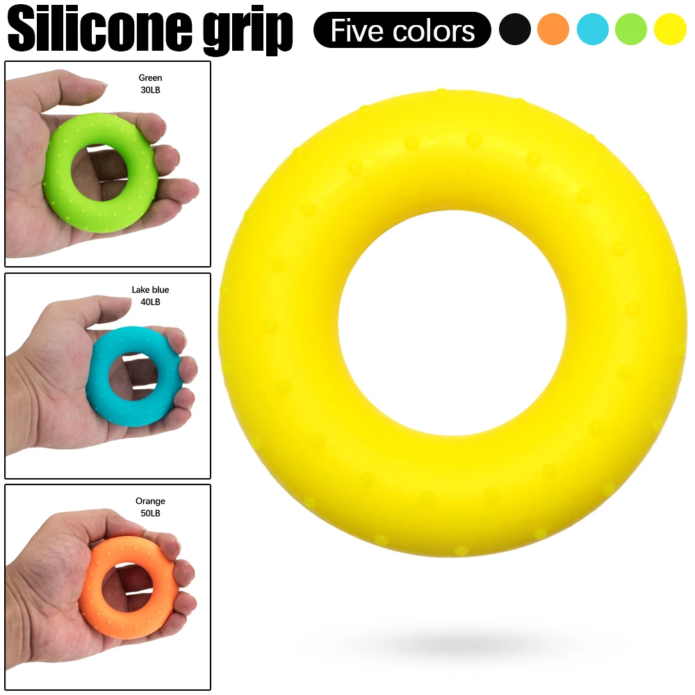 

Silicone Grip Ring Grip Device Hand Gripper for Forearm Exerciser Muscle Strengthening Training Tool Sports Fitness Equipment