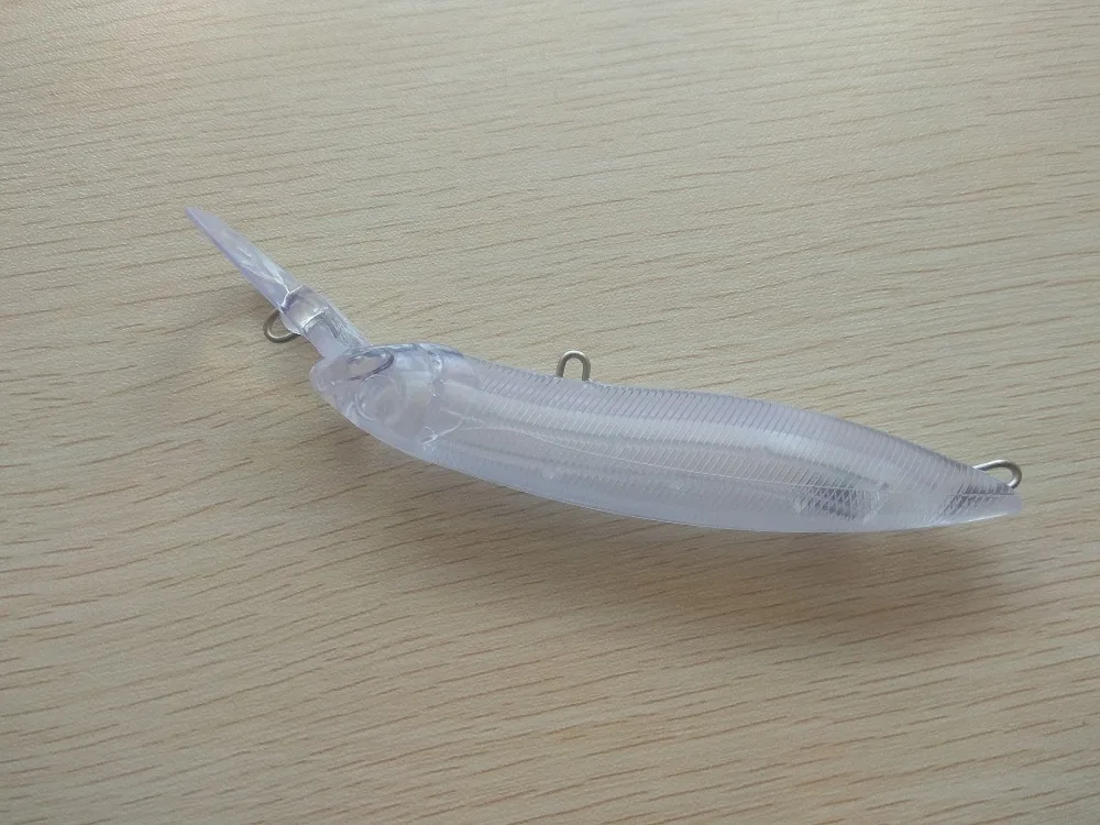 10 шт. Неокрашенный рыболовные приманки тела Minnow Hardbaits воблеры искусственная