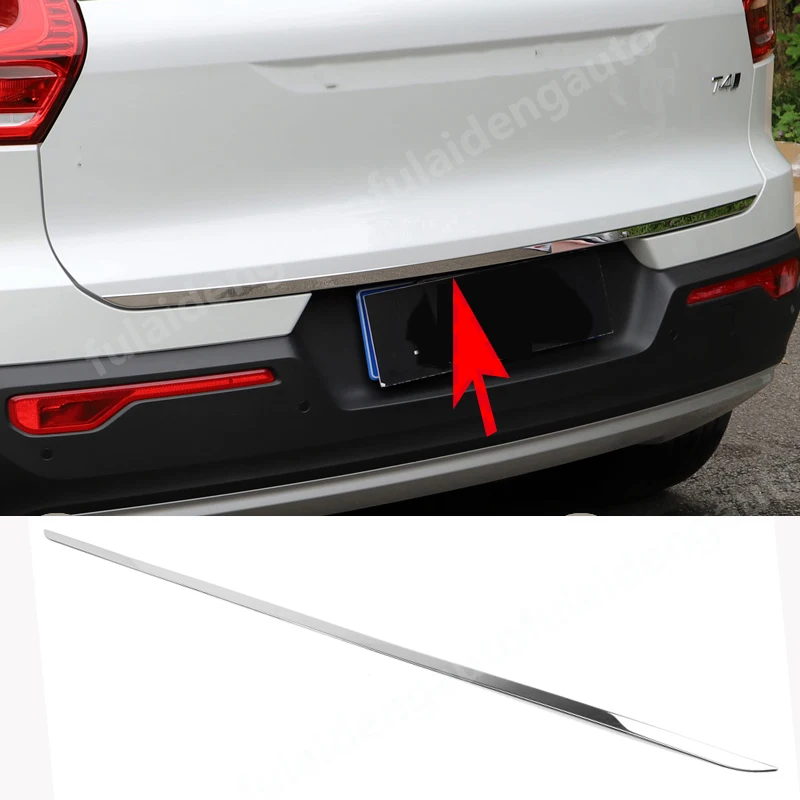 1 шт для Volvo XC40 2018 2020 из нержавеющей стали задний багажник откидной крышка дверца