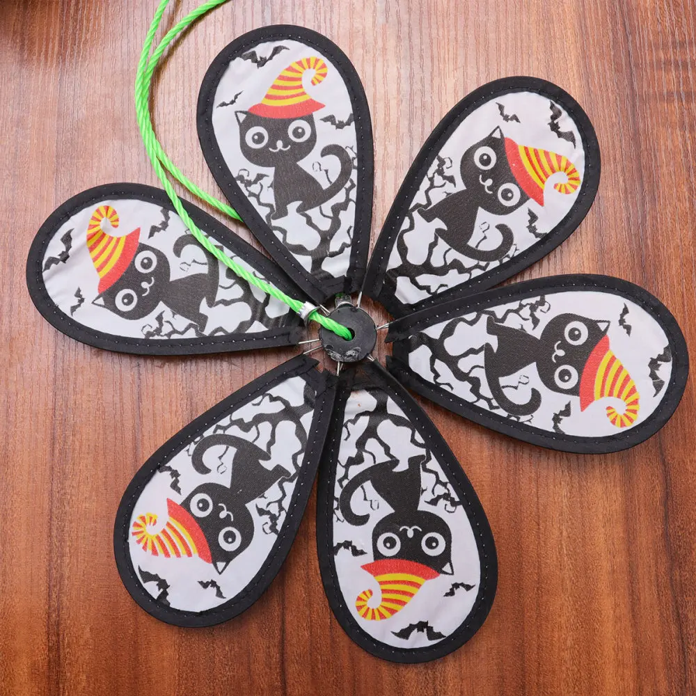 

Pattern Windmill String Cloth Windmill Rope Whirligig Wheels Garden Camping Party Decoration (Red)