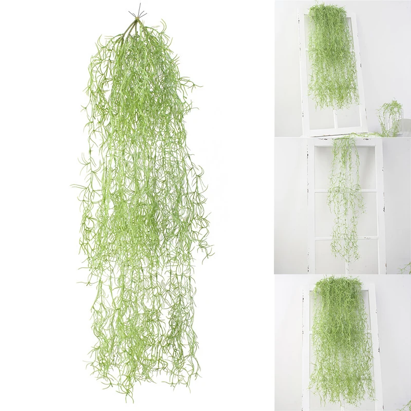 

Artificial Seaweed Fern Grass Vine Wall Hanging Plant Realistic LookPlastic