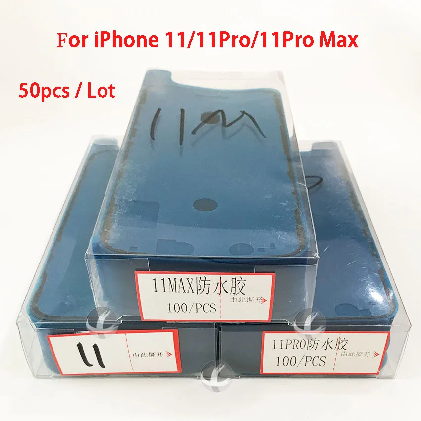 50 шт./лот водонепроницаемый клей для iPhone 6S 6SP 7 7P 8 8P Plus X XS Max XR 11 Pro 11Pro 12 Mini рамка