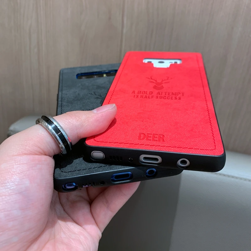 Для samsung Galaxy S10 плюс S10e M10 M20 M30 A10 A20 A30 A50 A40 A70 ткань 3D принт с оленем однотонный
