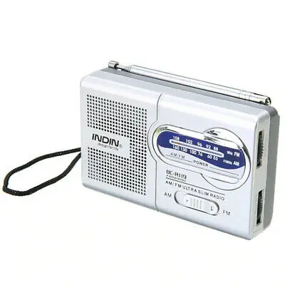 Портативные мини радио батареи AA внешняя антенна AM частота FM динамик 99 S0545