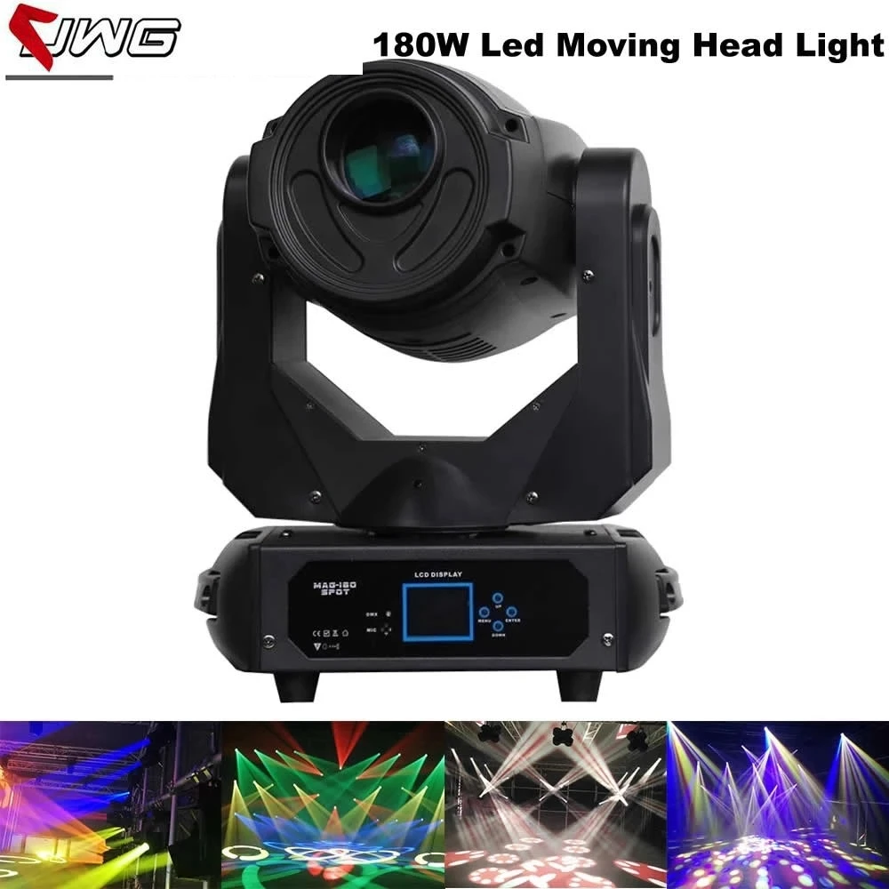 

180W Led Moving Head Light 17CH DMX 3-Facet Rotating Prism Electronic Strobe