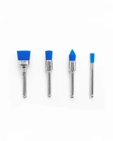 dental prophy brush soft blue nylon bowl flat tapper disposable dental polishing brushes polisher for dental clinic