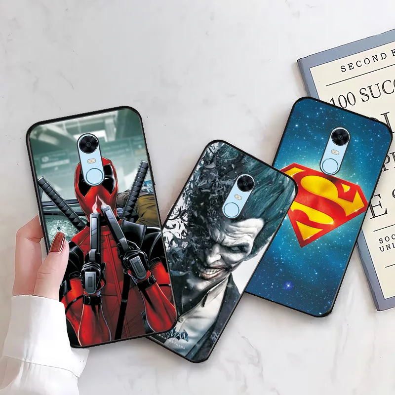Case For Xiaomi Redmi Note 4 4X Cover Black TPU 5 6 7 8 8T 6A 7A 8A Cases |
