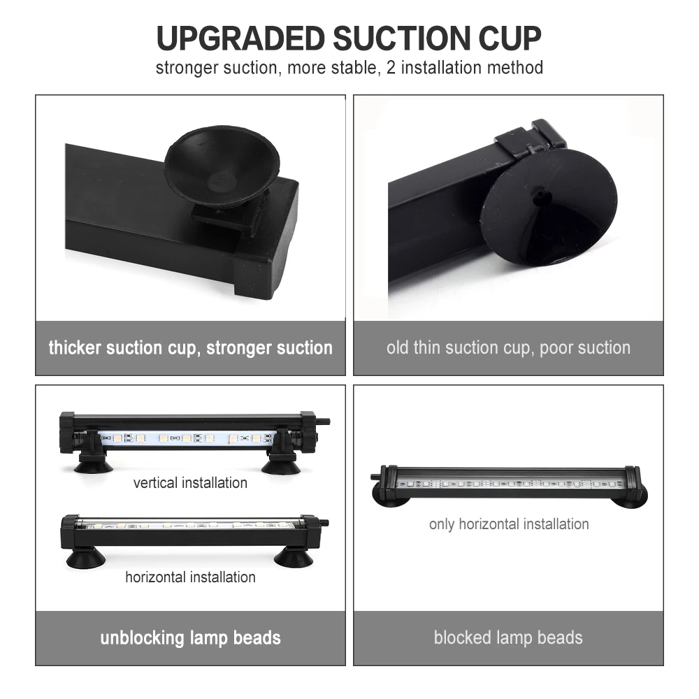 Светодиодный аквариумный светильник DOCEAN 28 см лампа с воздушными пузырями