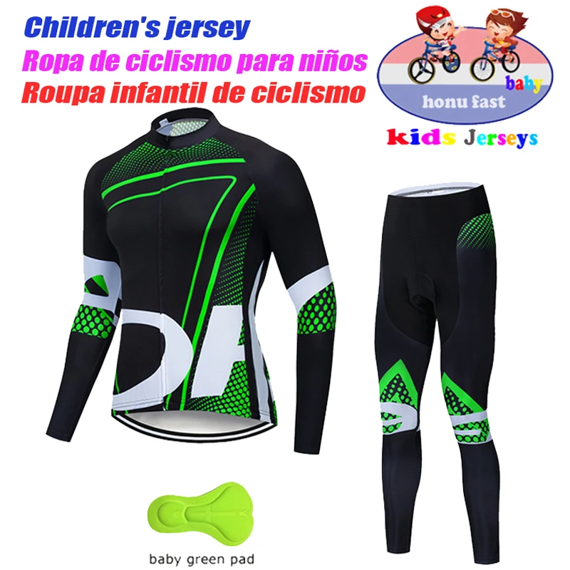 High Quality Kids Cycling Clothing Summer Kids Jersey Set Bi