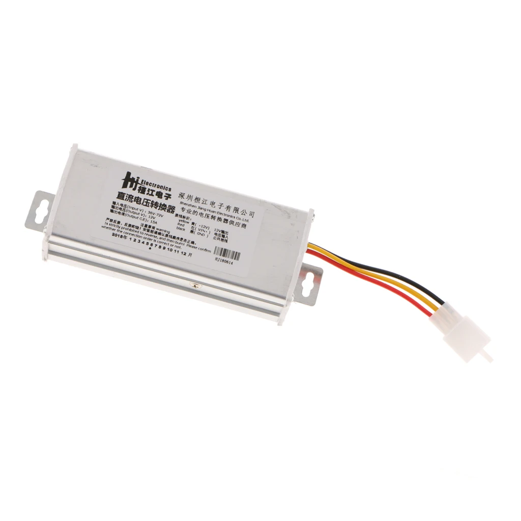DC/DC преобразователь редуктор регулятора 36 V-72 V Шаг вниз к DC 12V 15A 180W Водонепроницаемый Питание трансформатор вольт модуль
