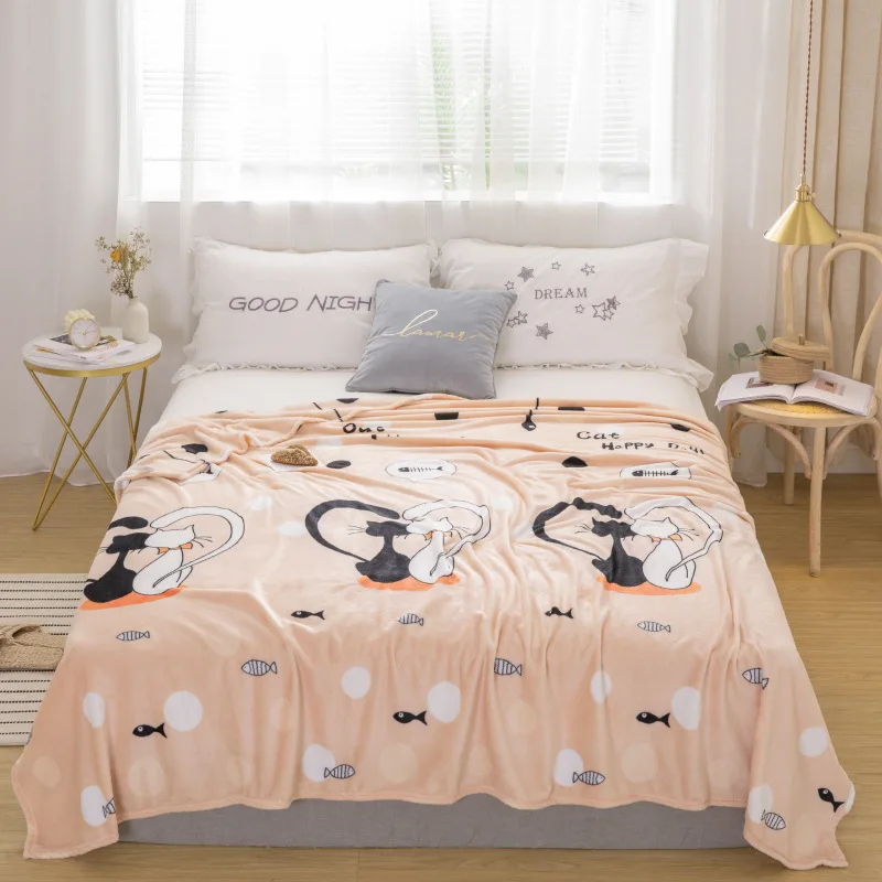 Летнее стеганое одеяло из фланели и кораллового флиса мягкое дышащее тонкое