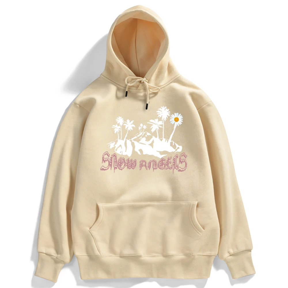 

Blooming Chrysanthemum Cool Hoodies Womens Hip Hop Loose Fleece Sweatshirt Autumn Crewneck Clothes Casual Pullover Hoodies