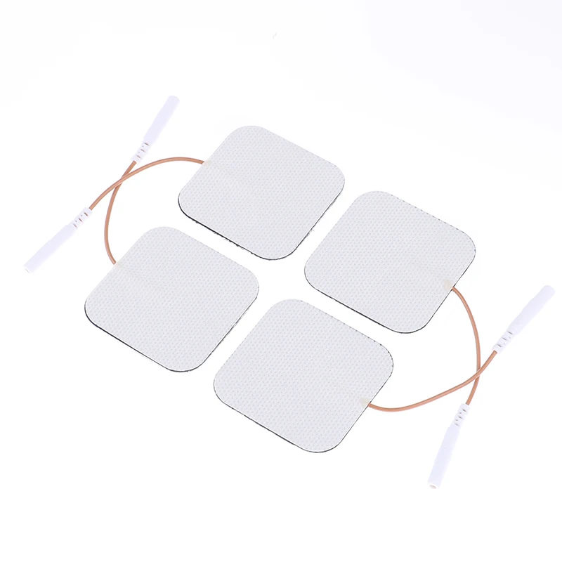 4 шт. электродными пластинами для Электрический Десятки Акупунктура Цифровая