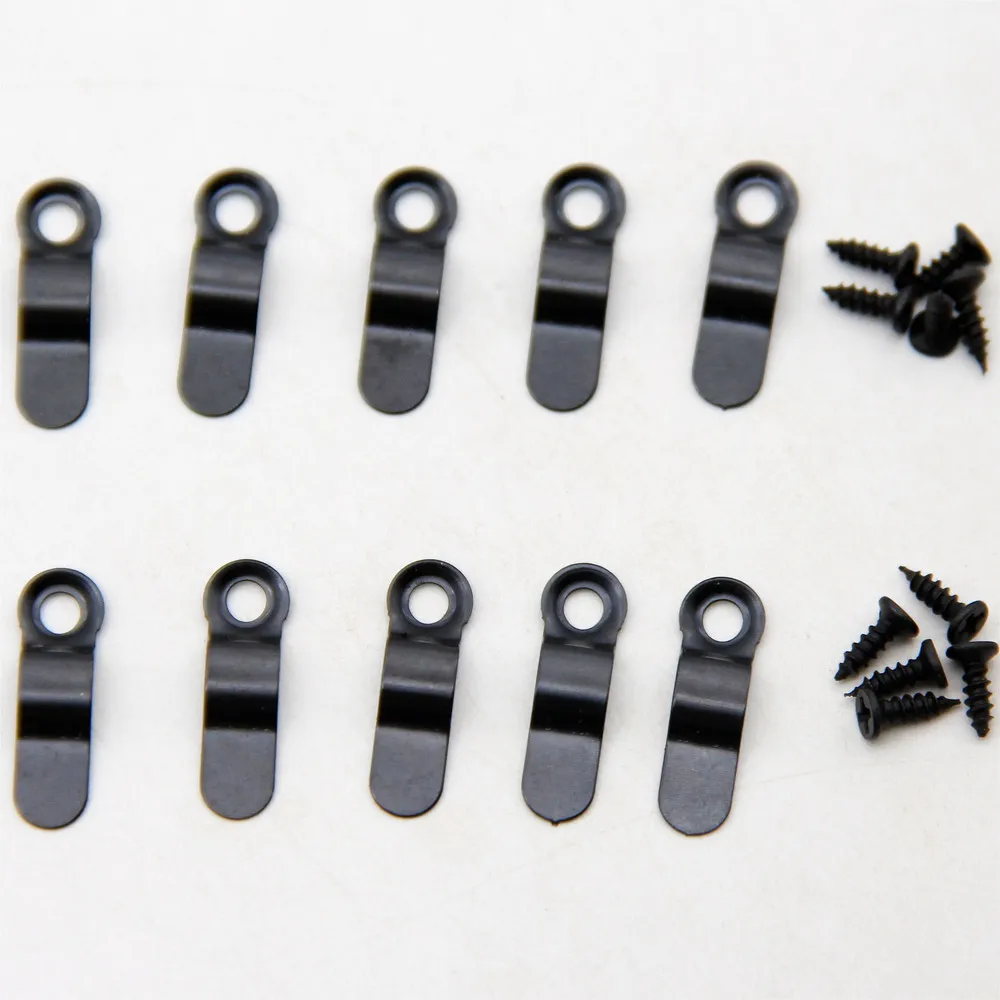 

50Sets Black Metal Bent Bow Arch Picture Mirror Photo Frame Turnbuttons Rotating Lock Turn Button Blackboard Fixing Accessories