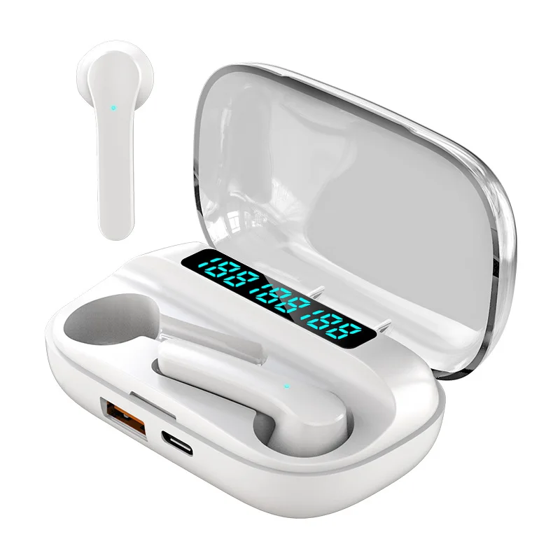 

TWS Wireless Bluetooth 5.0 Earphones Type-c HD Stereo Headphone Sports Waterproof Earbuds Sport Headsets With Microphone