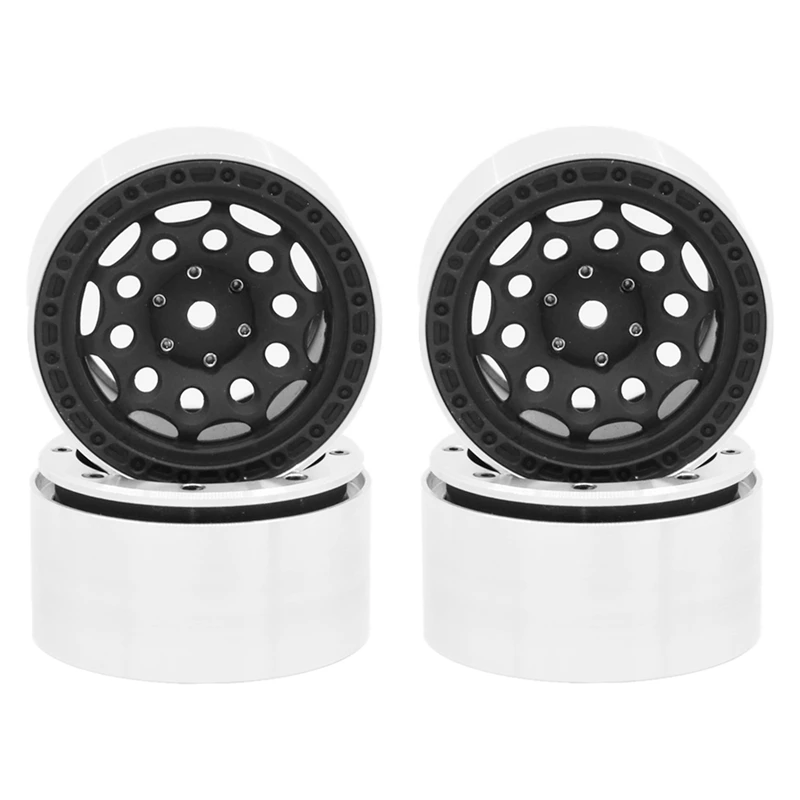 

4Pcs Metal 2.2 Beadlock Wheel Hub Rim for 1/10 RC Crawler Car Axial SCX10 RR10 Wraith 90048 YETI Traxxas TRX4 TRX-6