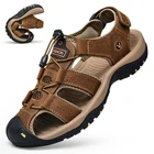 Новинка лета 2021, мужские сандалии для отдыха на открытом воздухе, спортивные сандалии, модная дышащая пляжная обувь Baotou, легкая мужская обувь