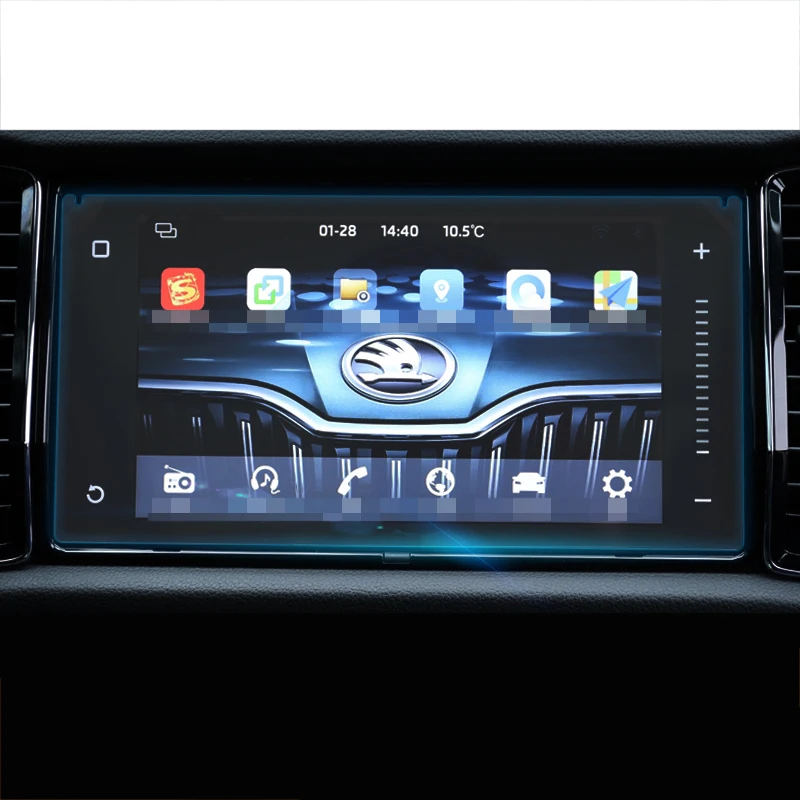 Lsrtw2017 HD Автомобильный Gps навигационный экран против царапин закаленная пленка для Skoda Karoq интерьерные молдинги аксессуары наклейка