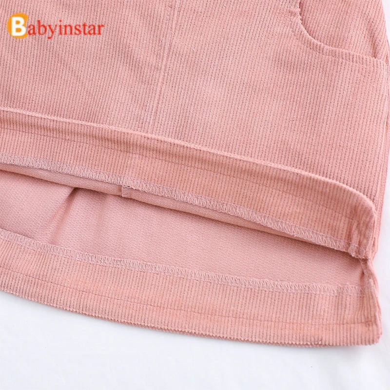 Вельветовые юбки пачки с высокой талией для девочек Детский костюм детская