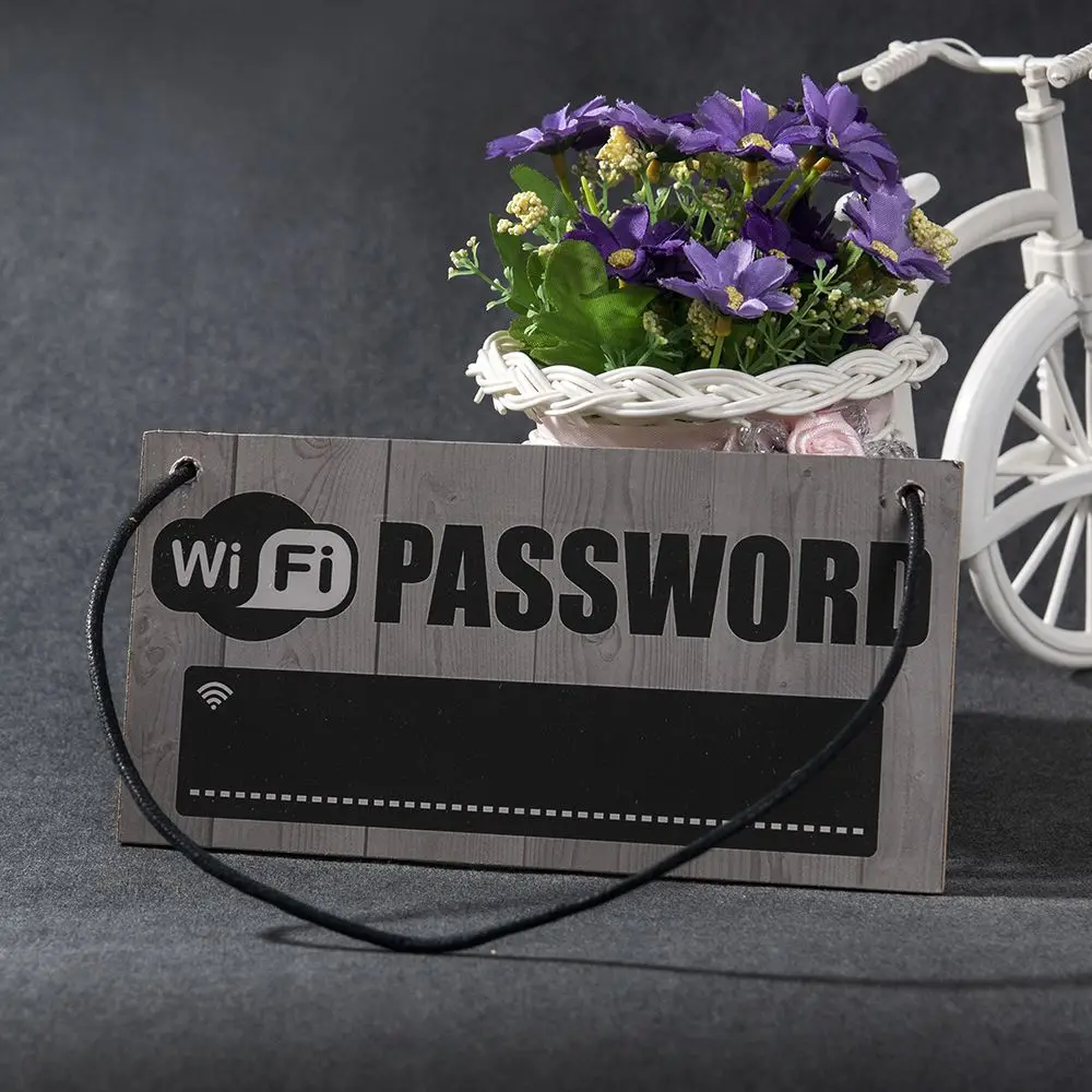 Деревянный знак пароля Wi-Fi подвесная меловая доска таблички для украшения
