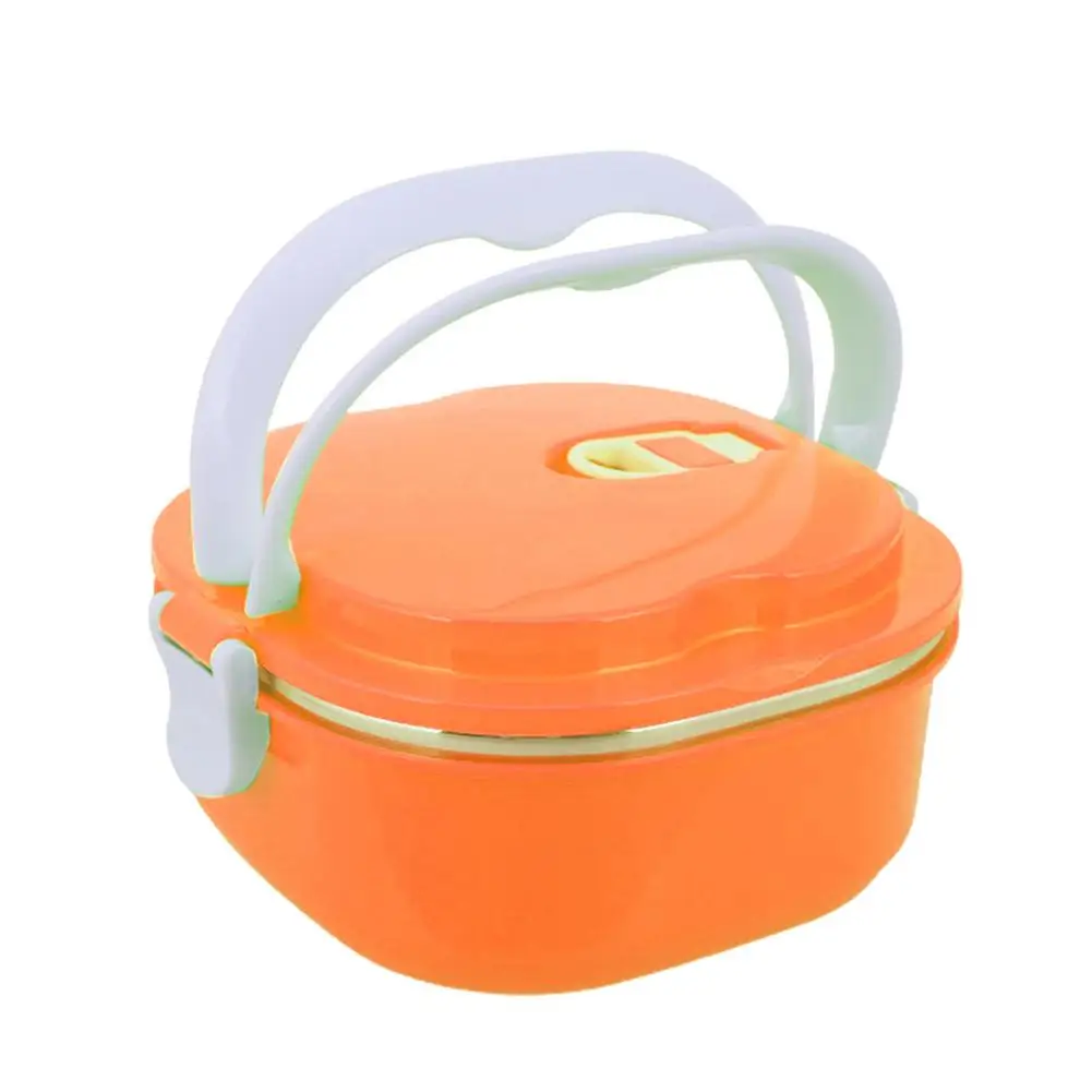 Ланч-бокс из нержавеющей стали оранжевый контейнер для еды бенто женский подарок