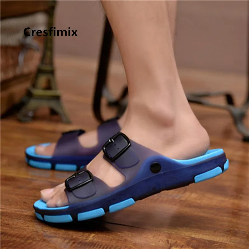 Cresfimix sandales homme мужская мода размера плюс противоскользящие высококачественные