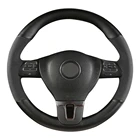 Противоскользящая черная замша из натуральной кожи для Volkswagen VW Gol Tiguan Passat B7 Passat CC Touran Jetta Mk6