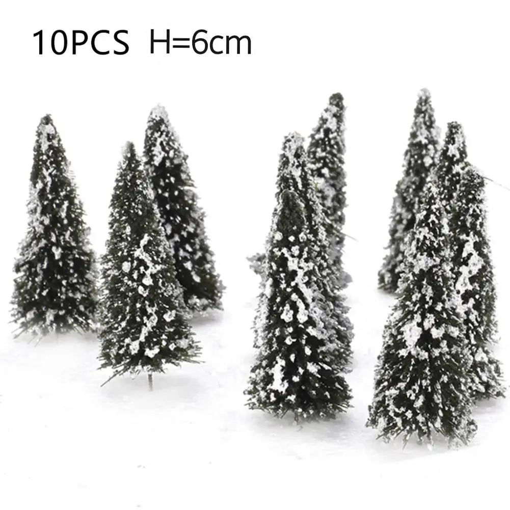 

10x 8/6CM Model Trees For Train Railroad Diorama Wargame Park Landscape Scenery