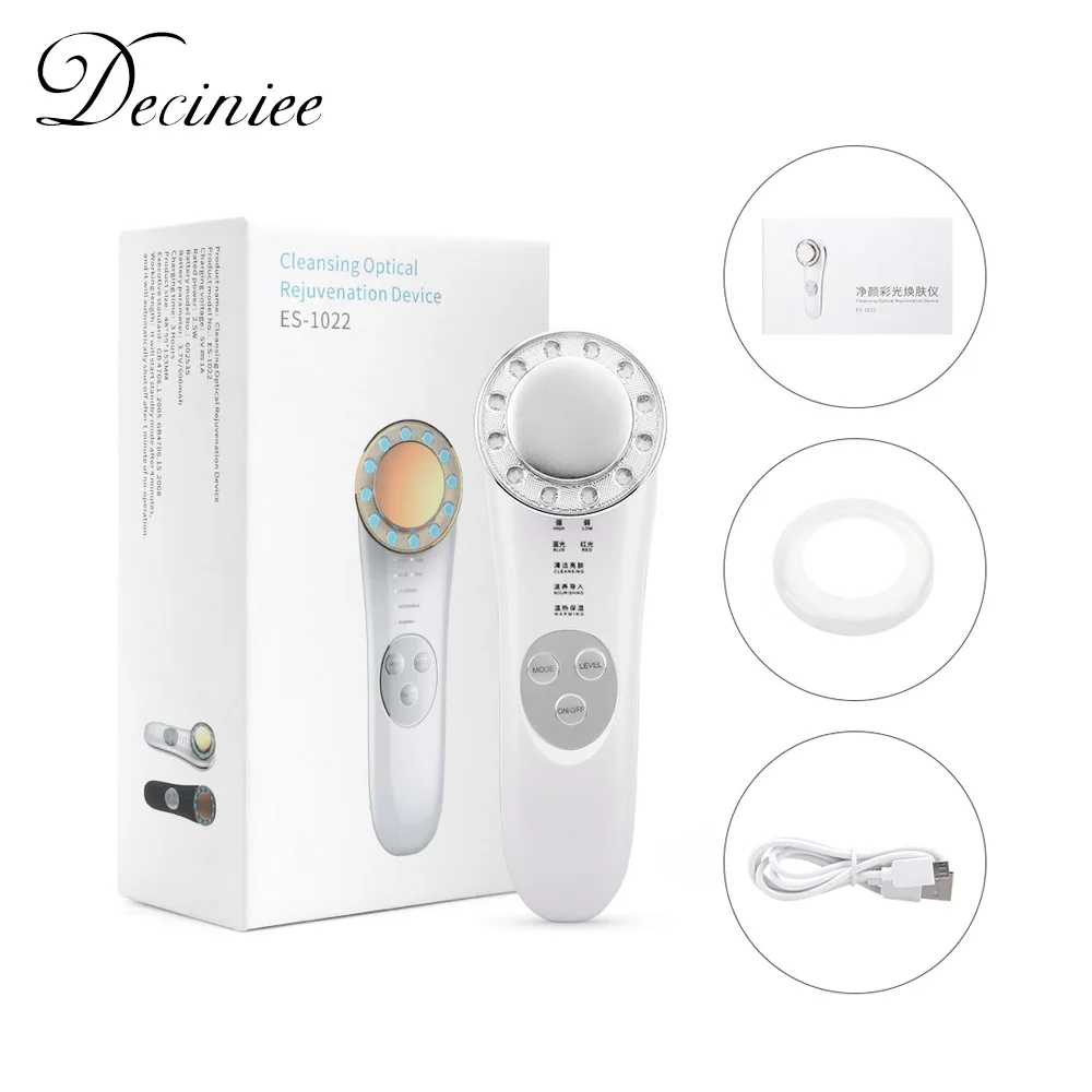 

Frequency Machine Promote Face Cream Absorption LED Blue Red Light Wave EMS Face Lifting Firm Tighten Wrinkles Skin Care Tools