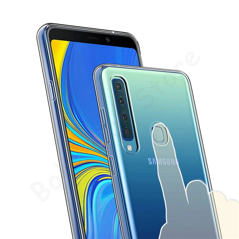 Чехол для телефона samsung A3 A5 A6 A7 A8 Plus A9 A9s Star Life Pro из мягкого ТПУ силикона Ультратонкий Прозрачный чехол