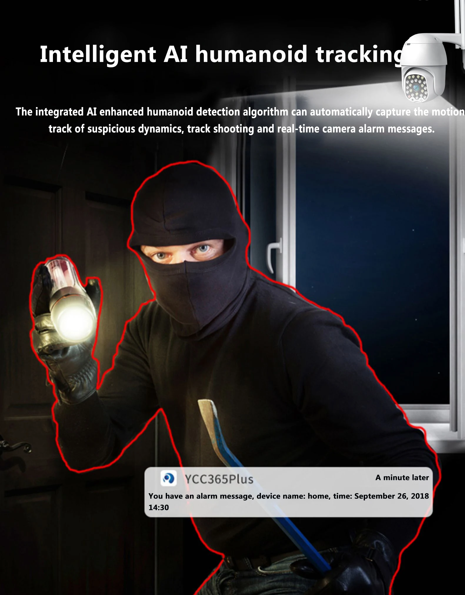 Камера наружного видеонаблюдения купольная поворотная сетевая беспроводная