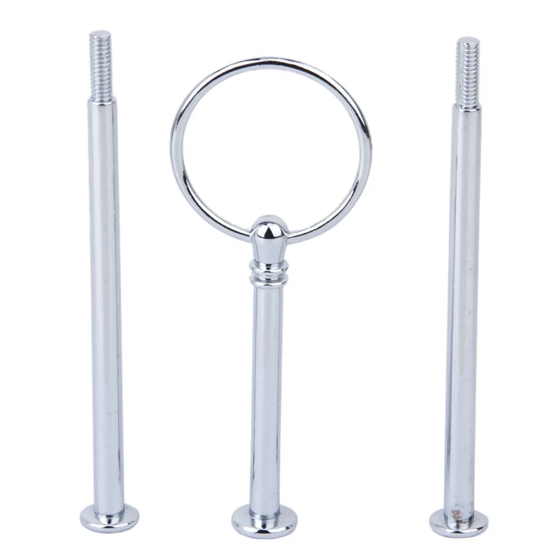 3 х уровневый круглое кольцо торт кекс плиты Стенд Дисплей держатель ручки