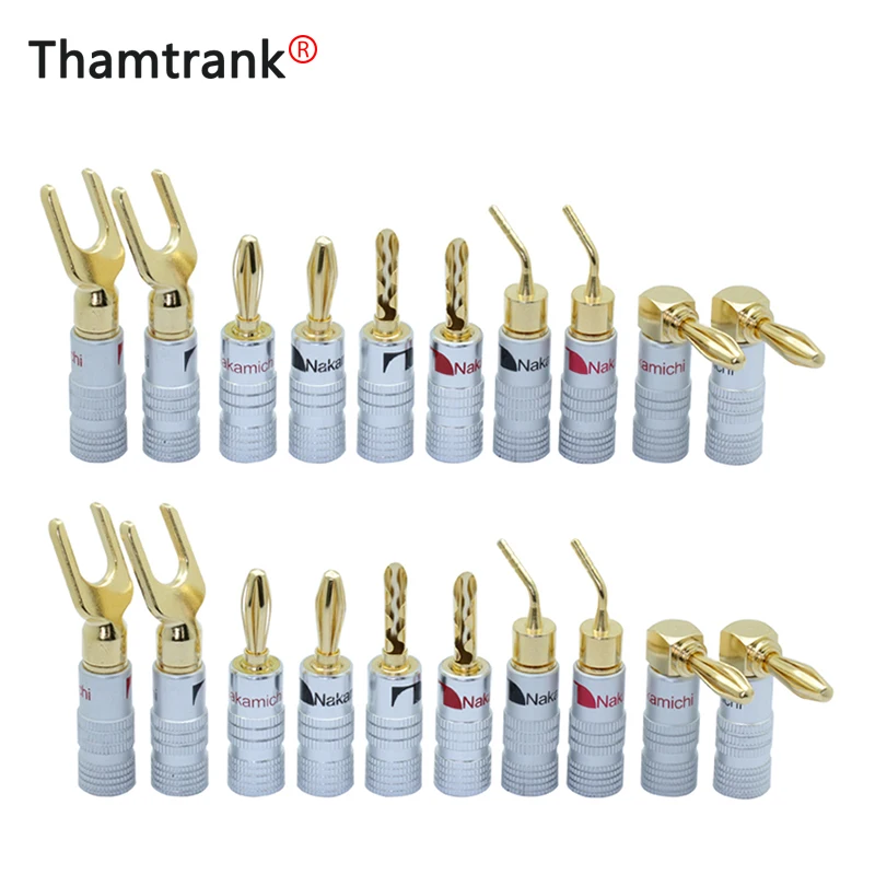 10 шт./5 пар вилки бананы динамик|Соединители| |