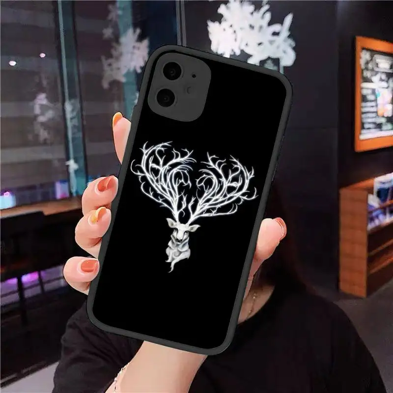 

Animal line Art Phone Case For iphone 12 11 8 7 plus mini x xs xr pro max matte transparent cover