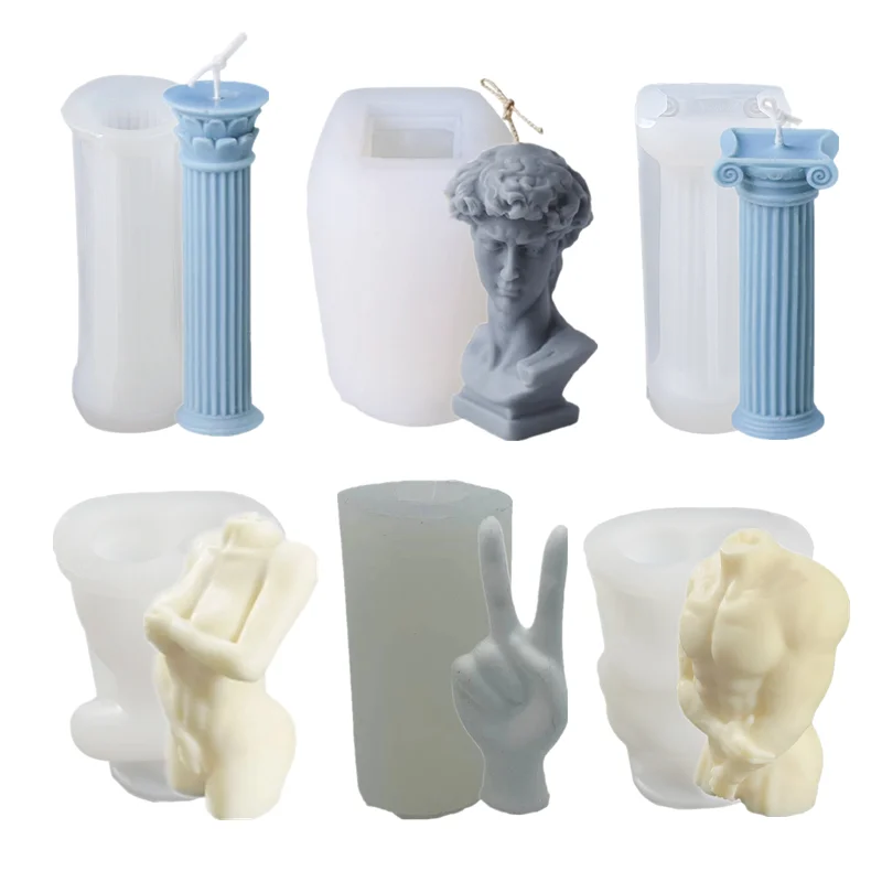 Полимерные силиконовые формы для свечей Женская винуса искусственная форма