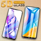 5D закругленные края полное покрытие закаленное стекло для HuaWei Honor 9A 9C 9S 9X Lite Pro Premium 8X 8S Prime 8C 2020 Защитная пленка для экрана