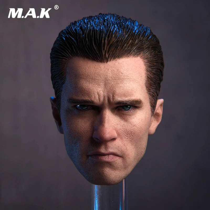 Модель 1/6 года: мужские солнцезащитные очки Arnold Schwarzenegger с резной головкой, модель T-800, модель с резным узором, подходит для мужской фигуры 12 дюймов
