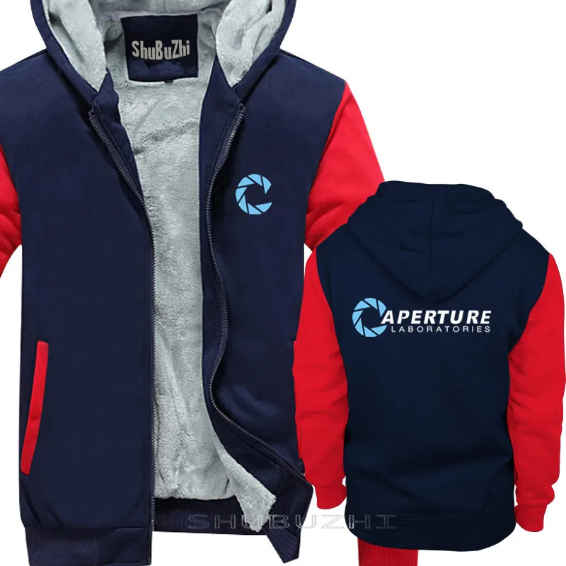 Портал теплое пальто Aperture Laboratories MEN'S The Cake является ложью полужизни мужчин зима осень мода мужской плотное худи sbz5374
