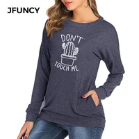 jfuncy 2020 autumn long sleeve t shirt women loose tees o neck tops casual lady pullover female t shirts