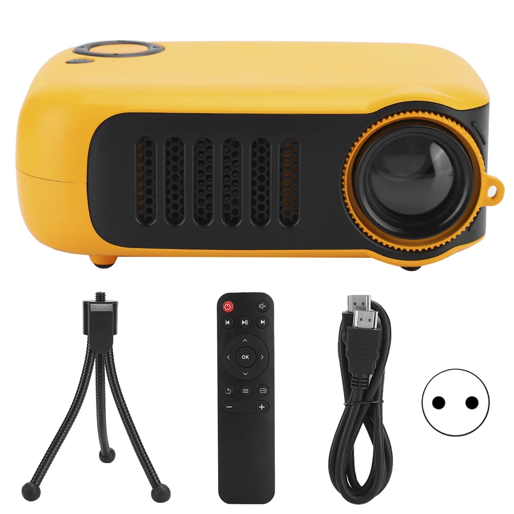 

Mini Portable Projector Household Home High Definition Projectors 320 x 240 Resolution with 2-Inch LCD Screen (100-240V)