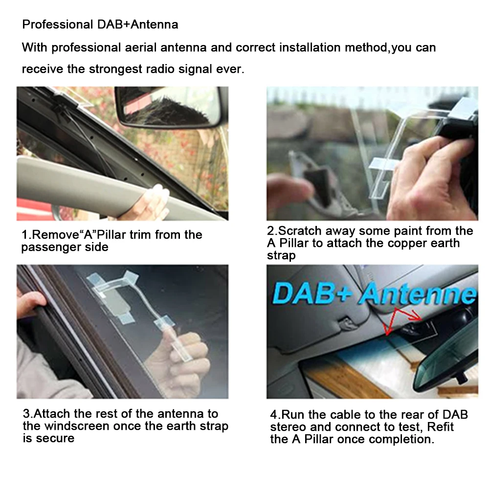 Европа Универсальный USB кабель dab + Антенна dongle для Автомобильный dvd плеер android