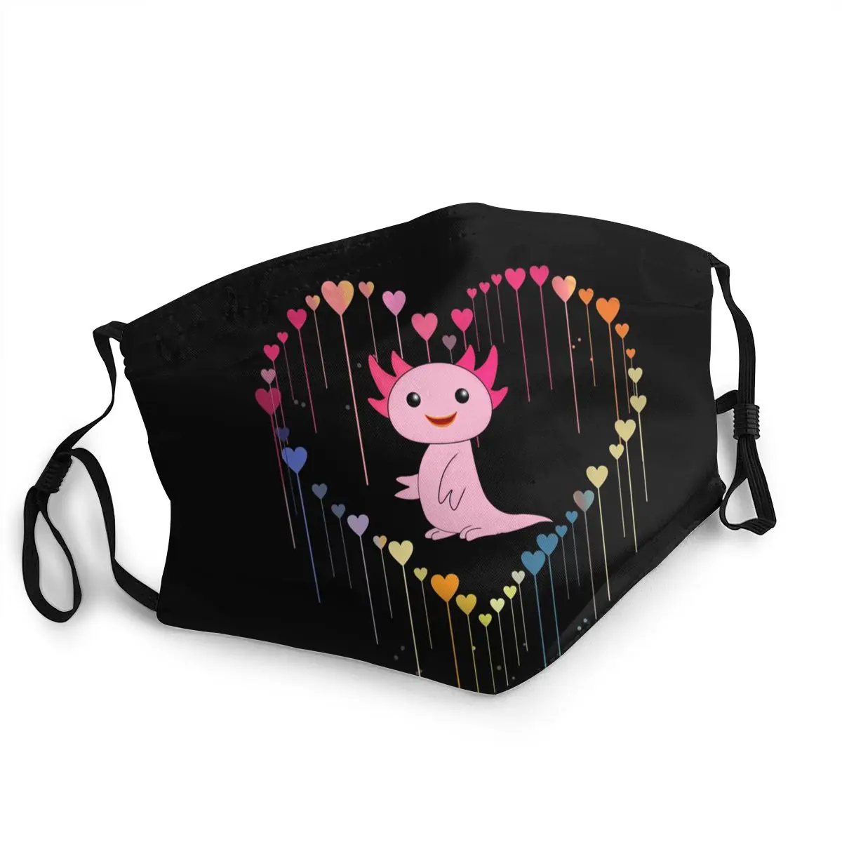 

Axolotl Funny Gift Pink Ambystoma Mexicanum Non-Disposable Face Mask Unisex Dustproof Protection Cover Respirator Mouth-Muffle