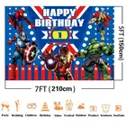 Мультяшный супергерой Защитная Лига задний фон Фотография Студия Декор 3D цифровой Фон Ткань