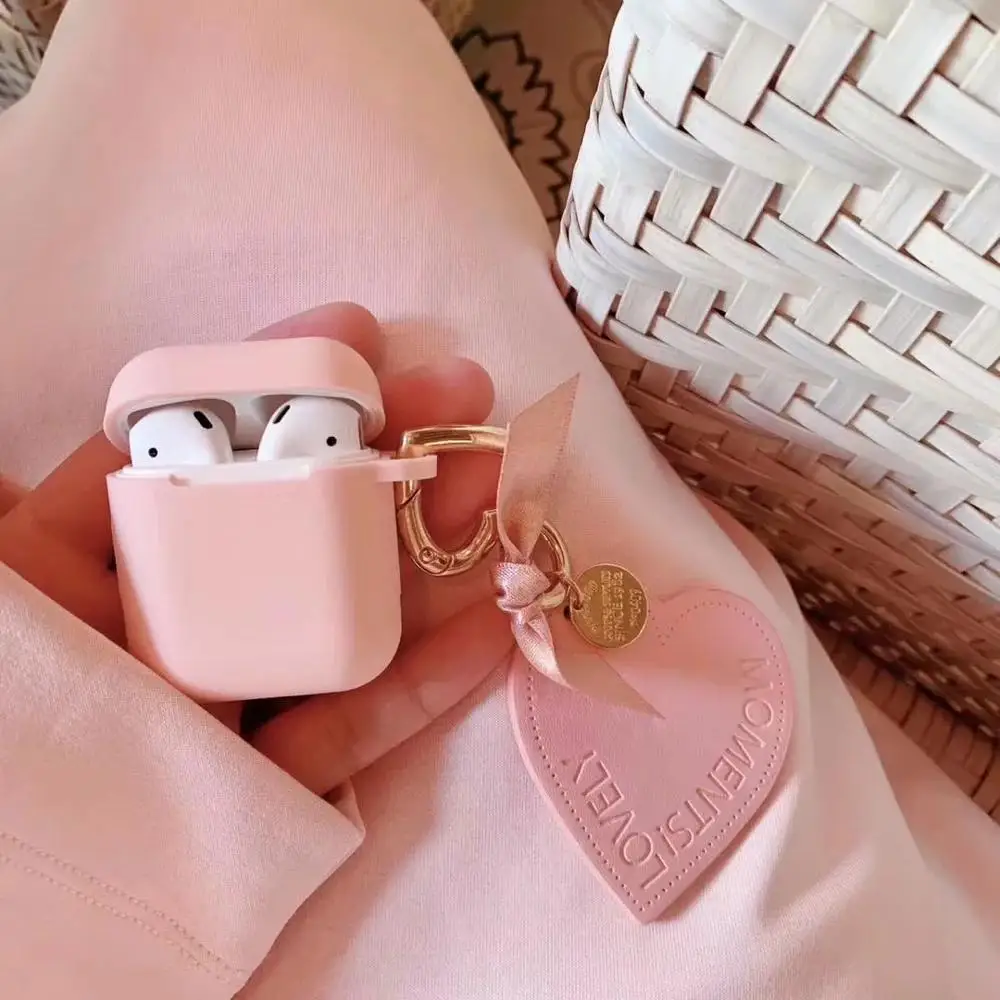 Чехол для наушников с Bluetooth для Airpods чехол s 1 2 Love украшение Мягкий силиконовый чехол для наушников для Apple Air Pods сумка для гарнитуры
