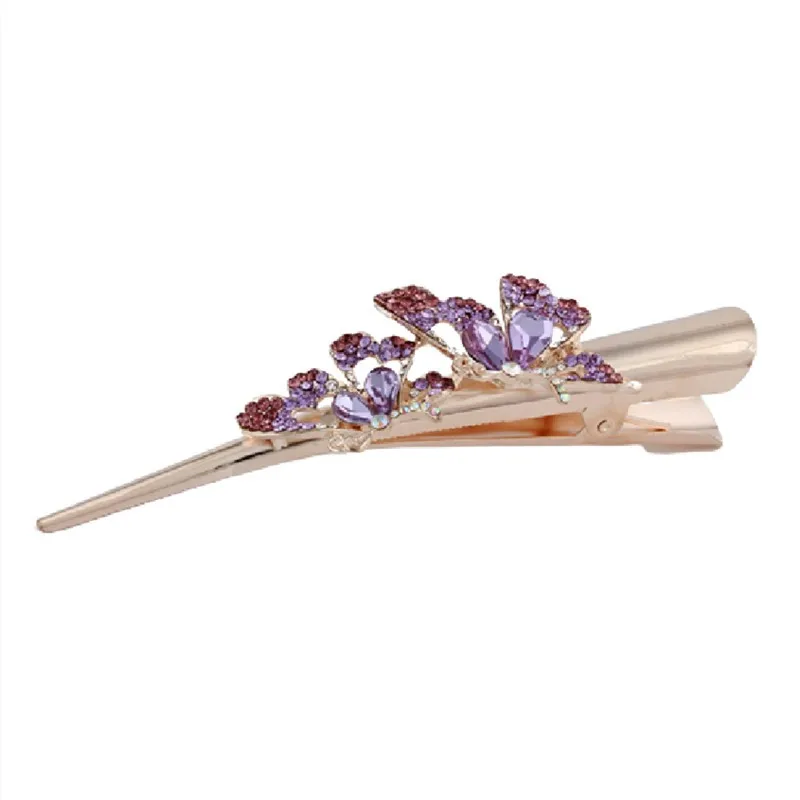 Заколки для волос с кристаллами в виде летающих бабочек заколки головной убор