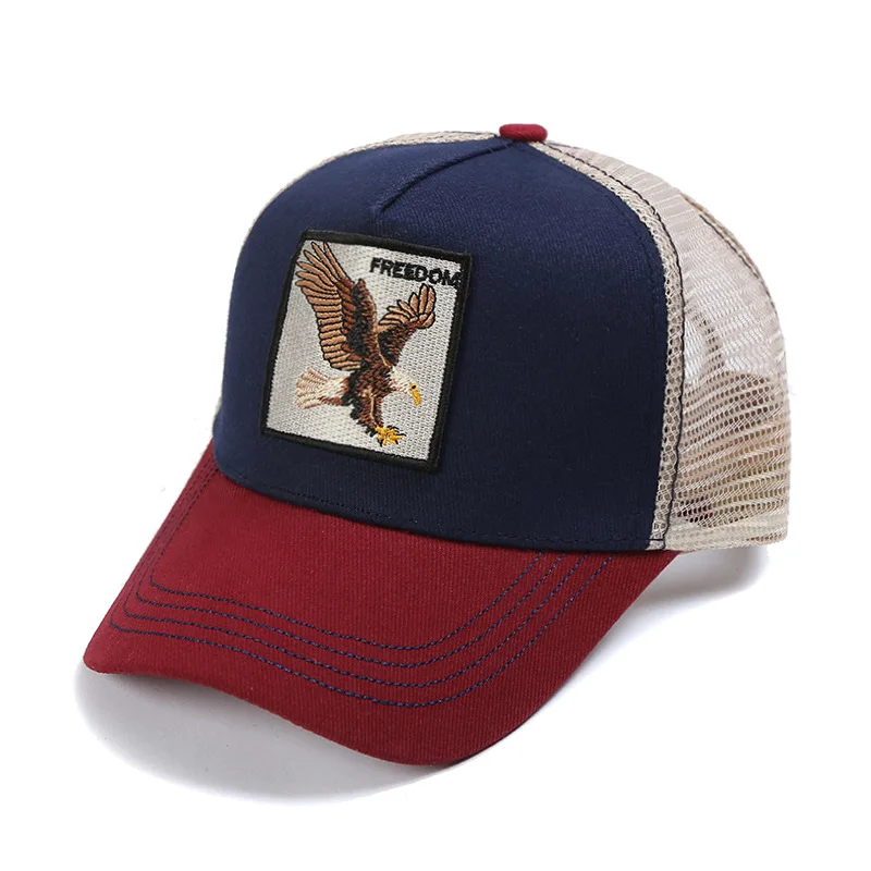 

Кепка унисекс с вышивкой, дышащая сетчатая бейсболка в стиле хип-хоп, модная летняя