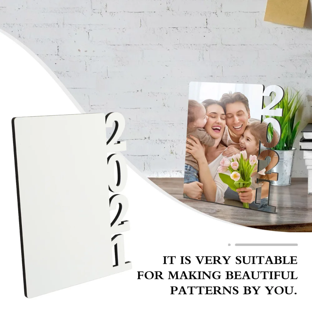 

2021 Sublimation Blank Photo Frame Heat Transfer Picture Frame Tabletop Decor
