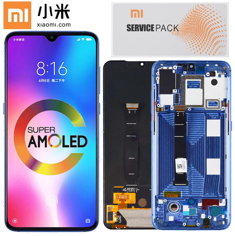 

Дисплей ЖК Amoled 5,97 ''для Xiaomi MI 9 SE Mi9 Se, ЖК-экран с рамкой и сенсорным экраном, с дигитайзером, оригинал